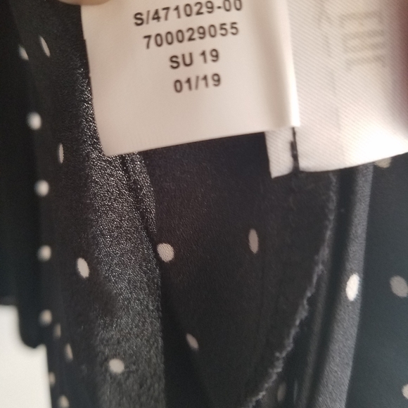 Pleated Polka Dot Midi Skirt - Picture 3 of 6